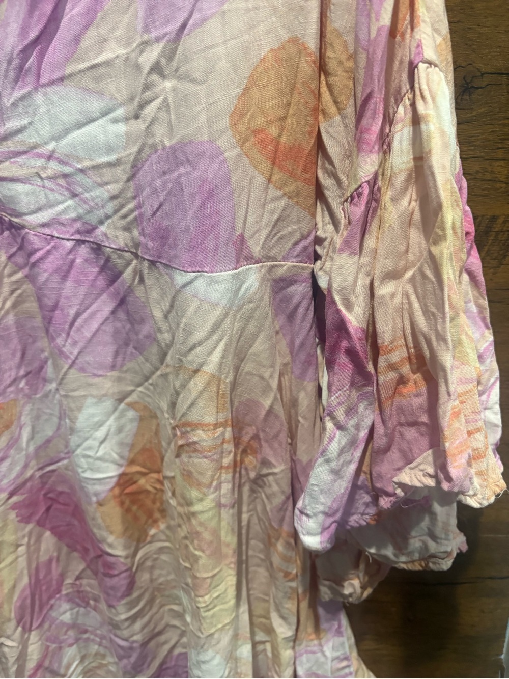 Label of Love Pastel Swirl V-Neck Dress - Picture 4 of 9